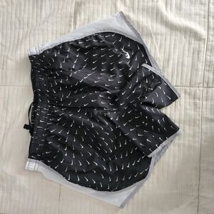 Nike Black and White Athletic Shorts